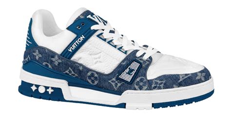 louis vuitton denim sneaker|louis vuitton trainers sneakers.